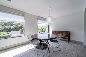 Decatur apartment for rent - A dining room with a round table and chairs.