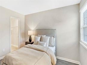 Decatur apartment for rent - a bedroom with a bed and a window