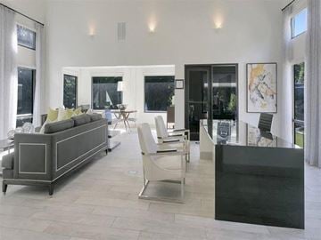 Decatur apartment for rent - a living room with a couch and a table and chairs