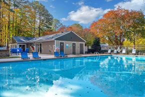 Cary apartment for rent - the swimming pool at our apartments with a clubhouse and a pool house
