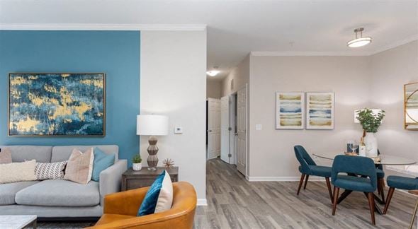 Wake Forest apartment for rent - Living and Dining Space