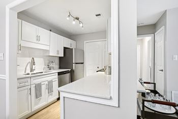 Sleek stainless steel appliances