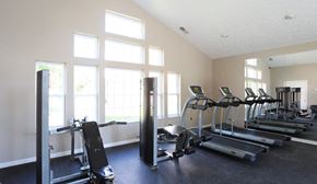 Canal Winchester apartment for rent - the gym is equipped with a variety of exercise equipment