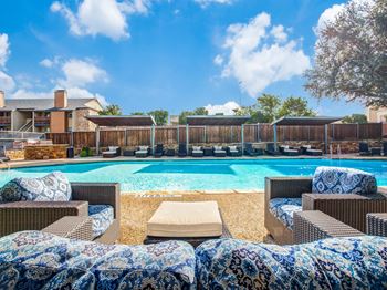 Resort style pool and sun deck