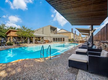 Resort style pool and sun deck