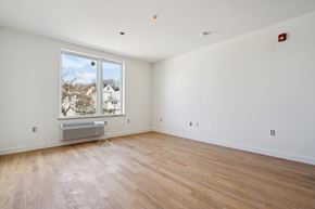 North Bergen apartment for rent - a living room with wood floors and a large window