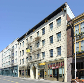Portland apartment for rent - a building on the corner of a city street