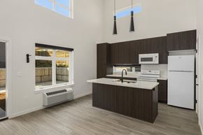 Portland apartment for rent - view of the kitchen in a bedroom plus den unit
