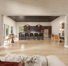 Bradenton apartment for rent - a large living room with a dining room and a kitchen