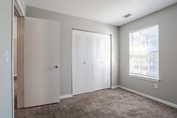 Carpeted bedroom