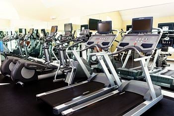 Treadmills in a gym