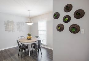 Summerville apartment for rent - Striking art in dining area at Gates at Summerville, Summerville, SC