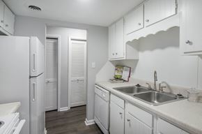 Summerville apartment for rent - Kitchen With White Cabinetry And Appliances at Gates at Summerville, Summerville