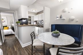North Charleston apartment for rent - Warm Living And Dining Room at Dwell at Greenridge, North Charleston