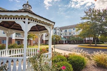 A white gazebo