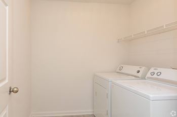A white laundry room