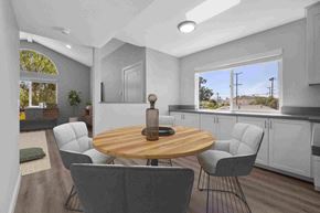 Westminster apartment for rent - a rendering of a dining room with a table and four chairs
