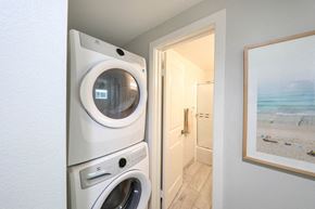 Westminster apartment for rent - a washer and dryer in the laundry room