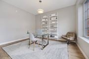 Clarendon Hills apartment for rent - a home office with a glass desk and a chair at Clarendon Hills 229, Clarendon, IL 60514