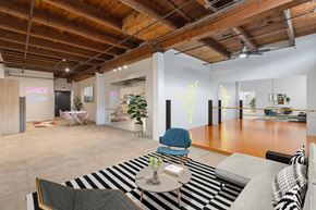 Los Angeles apartment for rent - A dance studio is located in the back of this open plan office space.