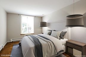 Chicago apartment for rent - Spacious Bedroom with plenty of Natural Light