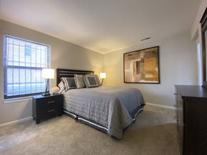 Chicago apartment for rent - Bedroom with plush carpeting