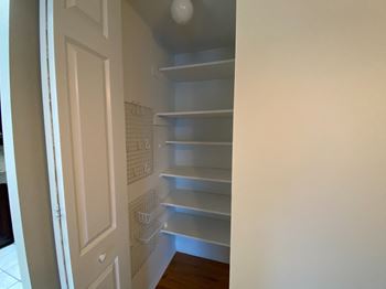 Closets with shelves
