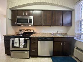 Chicago apartment for rent - Stainless steel appliances with a built in microwave - 2 Bedroom A
