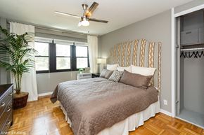 Alexandria apartment for rent - One bedroom model bedroom at Bridgeyard in Alexandria, VA