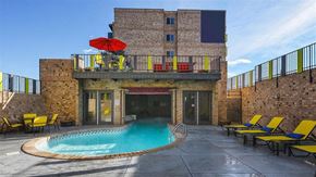 Glendale apartment for rent - Sparkling Indoor/Outdoor Pool at The Helix in Denver, CO