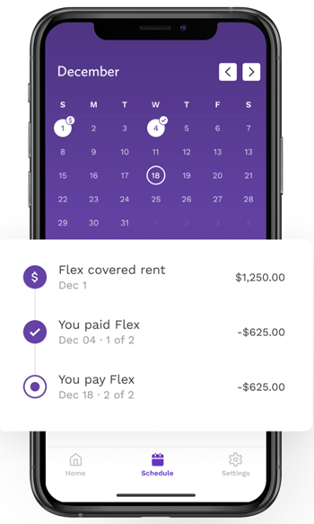 Flexible rent payment options