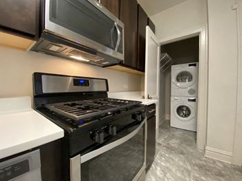 Washer and dryer in select apartments
