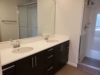 Wide bathroom vanity