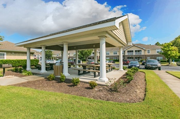 Covered picnic grilling area
