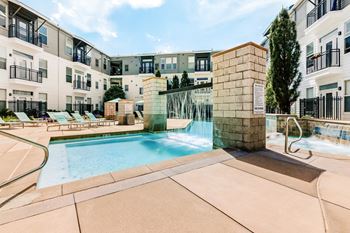 Resort style pool & spa deck