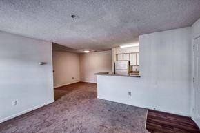 Emporia apartment for rent - Living room area and separate dining nook