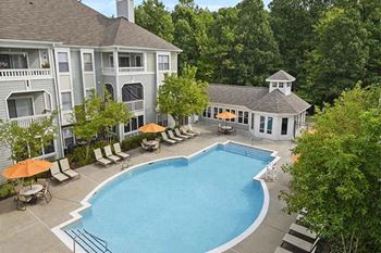 Resort-style pool with sun deck