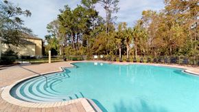 Jacksonville apartment for rent - Large pool with lush trees at Gregory Cove in Jacksonville, FL