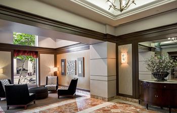 Elegant lobby featuring contemporary common areas