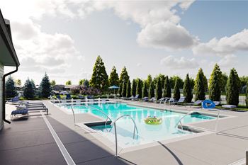 Resort style pool