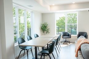 St. Louis Park apartment for rent - A conference room with a long table and chairs.
