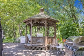 St. Paul apartment for rent - Gazebo In Backyard at Crosby Pointe Apartments, St. Paul, MN, 55116-3244