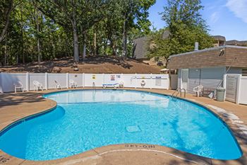 Blue swimming pool