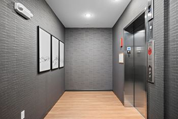 Resident lobby and elevator