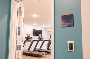 Maplewood apartment for rent - treadmill in club room