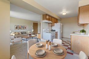 St Paul apartment for rent - Modern kitchen at Ames Lake Neighborhood Apartments, St. Paul, 55106