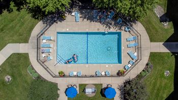 Pool aerial view