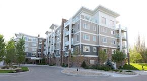 Winnipeg apartment for rent - an exterior view of an apartment building on a street
