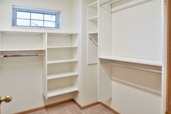 California closets in master bedrooms
