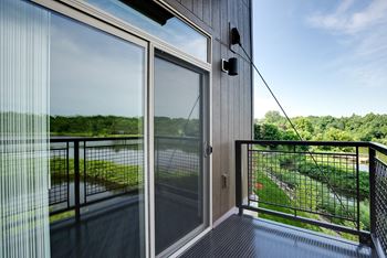 Large balcony with great views